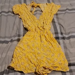 Yellow Flower Romper